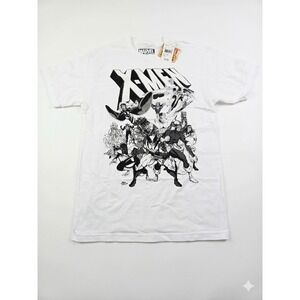 Marvel X-Men Graphic Tee White Men"s Medium Comic Art
